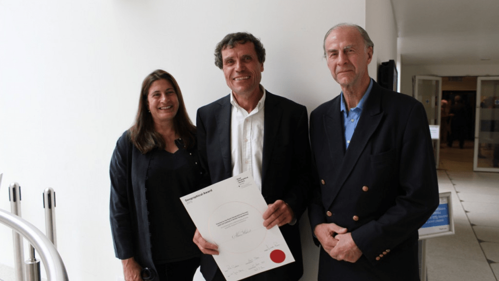 Alain Hubert receives 2015 Geographical Award in London