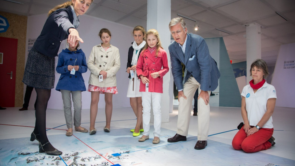 Princess Elisabeth and Prince Philippe Visit Antarctic Station Exhibition