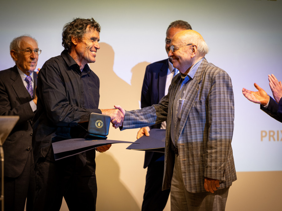 Alain Hubert receiving the prestigious Belgica Prize 